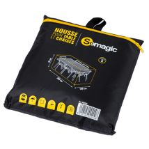 Copertura per mobili da giardino in poliestere – L 200 x L 100 x H 65 cm – Protezione contro intemperie e sporco – Somagic