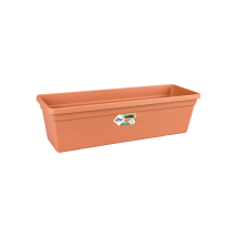 Elho Green Basics Balconnière 60 - Marron - L 58 X B 16.5 X H 14 Cm - Balconextérieur - 100% Recyclé