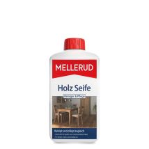 MELLERUD Holzseife Reiniger & Pflege – 1 L – Für Möbel, Fußböden, Holzverkleidungen – Schützt vor Schmutz und Fett