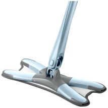 Ousudela - X-type Flat Mop, 360 Degree, Hands-free Washing With 3 Spare Mops