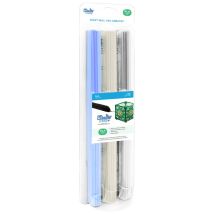 3doodler Create Pla Filament 3 Farben Pl-clear-75 Polymilchsäure (pla) Fluoreszierend Blau, Transparent, Weiß 2 G