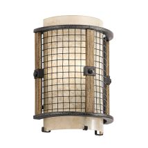 Ahrendale - 1 Licht Innenwandleuchte Mesh Iron, E14 - Elstead