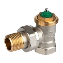 Thermostatventilkörper Lx Messing Vernickelt, Eck Kurz, 1/2' - Resideo
