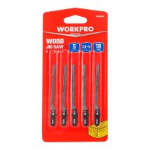 Workpro - Juego De 5 Hojas De Sierra Caladora T101a0 Para Madera 21159