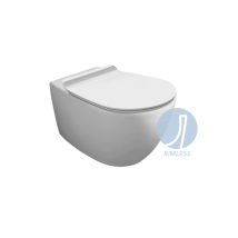 Cuvette suspendu blanc brillant – Simas Vignoni – WC suspendu – Céramique – Dimensions : L 36.5 x P 56 x H 42 cm