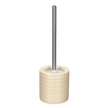 Porta-scopino Per Wc Sahara, In Porcellana Beige - Kleine Wolke