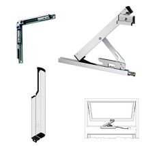 Geze - Compás Para Ol90 Con Cojinete De Suspensión Carrera 170 Mm - Blanco - 30377