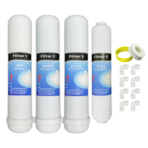 Hidrobox - Kit 4 Filtros Osmosis Inversa Compatible Hidrosalud