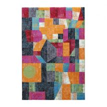 Tappeto Salotto Design Geometrico Moderno Multicolore Milano Mul020