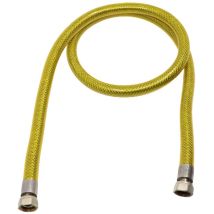 Edelstahlgasrohr 100 cm – flexibles Küchenrohr für Erdgas und LPG – Edelstahl – Anschluss für Haushaltsgeräte
