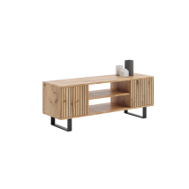 Focus Loft Rtv Mobile 135 Cm - Decoro Listelli In Rovere Artigianale