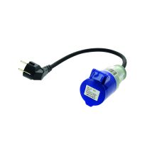 Cee 17 Female Adapter – Schuko Male Mit Kabel