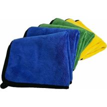 Car Microfiber Cloth, Set Of 6 For Car Maintenance, Polishing, Drying And Interior And Exterior Cleaning, Ultra-absorbent, Anti-scratch, Multi-use, 