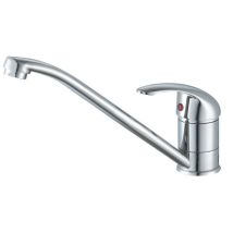 Küchenarmatur – Mischbatterie Euro – Chrom – Einhebel – 20cm – Metall