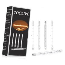 Deckon - 500 W R7s Halogenlampe, 118 Mm, Dimmbar, Warmweiß 2800 K, J118, Lineares Halogen-flutlicht, Ac 220–240 V, 11000 Lm, 360° Abstrahlwinkel Für 