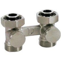 Vario-term Vanne De Raccordement Double Laiton Gz3/4 X Gw3/4