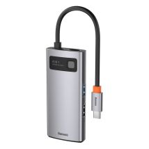 Basetech - Baseus Metal Gleam 4in1 Multifunktions-hub Usb Typ C - Usb Typ C Stromversorgung 100 W / Hdmi 4k 30 Hz / 1x Usb 3.2 Gen 1 / 1x Usb 2.0 (