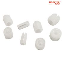 Bussola Filettata Ad Espansione In Nylon Diametro Esterno 9 Mm - Lunghezza Bussola 11 Mm - Filetto Interno 6 Mm