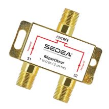 Splitter Tv Dorato A 2 Uscite Sedea Sedea