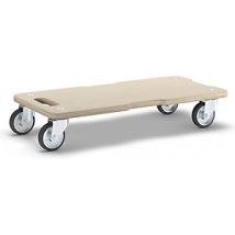Wagner – Rodador de transporte ALLROUNDER MM 1327 – 590 mm x 290 mm – Carga máxima 300 kg – 4 ruedas de poliuretano