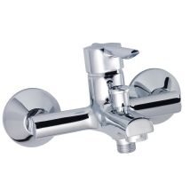 Grifo monomando de bañera alto EUROSANIT – Acabado cromado brillante – Cartucho cerámico 35 mm – Altura 121 mm – Profundidad 150 mm
