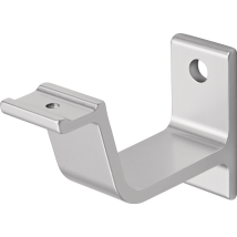 Hermeta - Handlaufträger 3551 Aluminium Silberfarbig Eloxiert Gerade Auflage