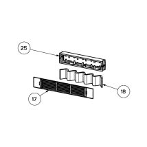 Faber - Ersatzteil - Aktivkohlefilter 545x75x10mm (kennzeichnung 18) - - Ikea