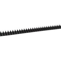 Tiras antiescalada 50 cm – Pack de 10 – Plástico negro – Disuasivo para gatos y pájaros – Protección de cercas