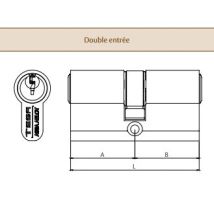 Tesa Te5 Cilindro Nichelato 30x80 Vario - 3 Chiavi - 50303080n
