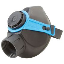 Ekastu Halbmaske Polimask 330 – Atemschutzmaske mit Ausatemventil – EPDM – EN 140 – Kompatibel mit Schraubfiltern bis 300 g