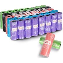 600 Sacs À Crottes Chien - 40 Rouleaux Avec Distributeur, 33x23 Cm Anti-fuite, Ramasse-crottes Portable, Hygiène Canine Pratique
