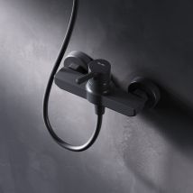 Duscharmatur Einhebel Brausebatterie Schwarz Armatur Mischbatterie Brausearmatur Brausebatterie Wasserhahn Bad Mischbatterie Dusche - Am.pm