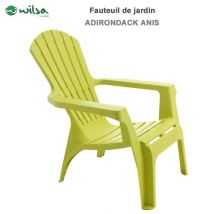 Wilsa Garden - Sessel Adirondack Polypropylenharz Anis - 1 Sessel Adirondack