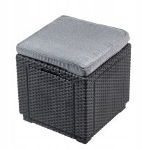 Allibert - Keter Cube Gartensitz Mit Stauraum, Graphit