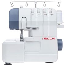 Necchi Ncn11c Tagliacuci 2 3 4 Fili 1300 Punti Al Minuto Telaio Metallo Braccio Libero Luce Led