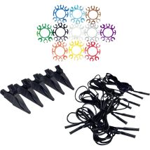 Chauvin Arnoux Zubehör Kit für PEL Leistungsanalysatoren – 4 Spannungsmesseingänge – 4 Messleitungen – 4 Krokodilklemmen – 12 Kennzeichnungsteile