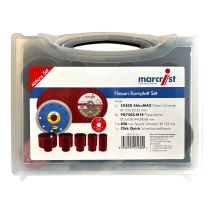 Set Completo Per Piastrelle Marcrist 125 Mm + 1x Fresa Per Piastrelle + 5x Punte Per Piastrelle + 10x Disco Da Taglio In Acciaio Inox + 1x Flangia A 