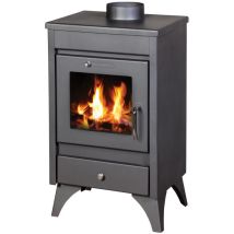 V05 - Stufa A Legna Ray – 9 Kw, Design Moderno Ed Efficiente