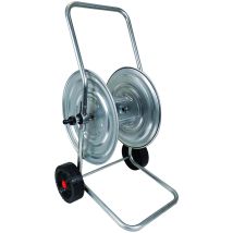 Gartenschlauchaufroller 80 m – Verzinkter Stahl – Maximalbelastung 100 kg