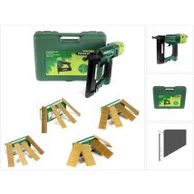 2xr-j50 Druckluftnagler Im Transportkoffer + Stauchkopfnägel Brads - 25 Mm 5000 Stück + 30mm 5000 Stück + 40 Mm 5000 Stück + 50 Mm 4000 Stück - 