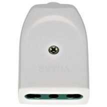 2p+e 16a P17/11 Axiale Steckdose Weiß - 00223.b - Vimar
