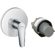 Caesaroo - Mezclador De Ducha Empotrado 15 Cm En Latón Cromado Y Plástico - Hansgrohe Logis
