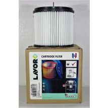 Filtro a cartuccia universale per aspiratori Lavor – 7 Micron – Diametro interno 8,7 cm – Diametro esterno 12,3 cm – Altezza 10,4 cm