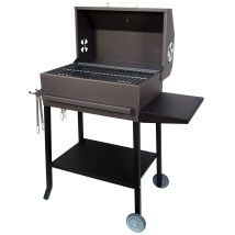 Imex El Zorro - 71443 Barbacoa Con Tapa Parrilla Cincada Y Bandejas Metalicas