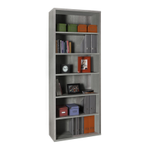 Composad - Biblioteca Cm. 35,7 X 81,6 X 217h Cemento