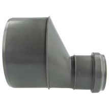 Valsir HT Reduzierrohr Übergangsrohr Ø 110/50 Heißwasserbeständig bis 95 °C Polypropylen Staubgrau RAL 7037