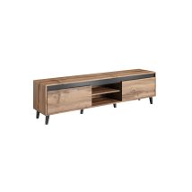 Bim Furniture - Mueble De Tv Nord 170 Cm Roble Wotan + Antracita