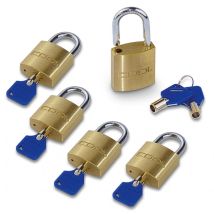 5er Set Bügelschlösser Mit Einzelschließung Vorhängeschlösser 30mm