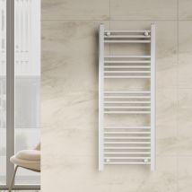 Termoarredo Bagno 120x45 Cm Dritto Bianco Interasse 40 Cm Warm