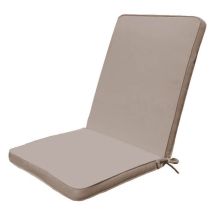 Abnehmbar Und Wasserdichtes Polyesterkissen Mit Mittlerer Rückseite 90 X 40 Cm Pro Stuhl - Tan